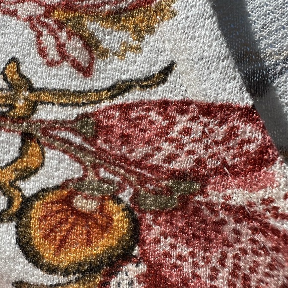 Lucky Brand Women’s Floral Flutter Sleeve Wrap Top Size Small - Picture 7 of 8